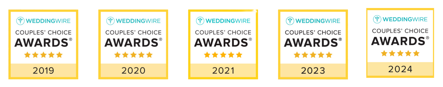 Book J Squared Wedding Wire Award Winners